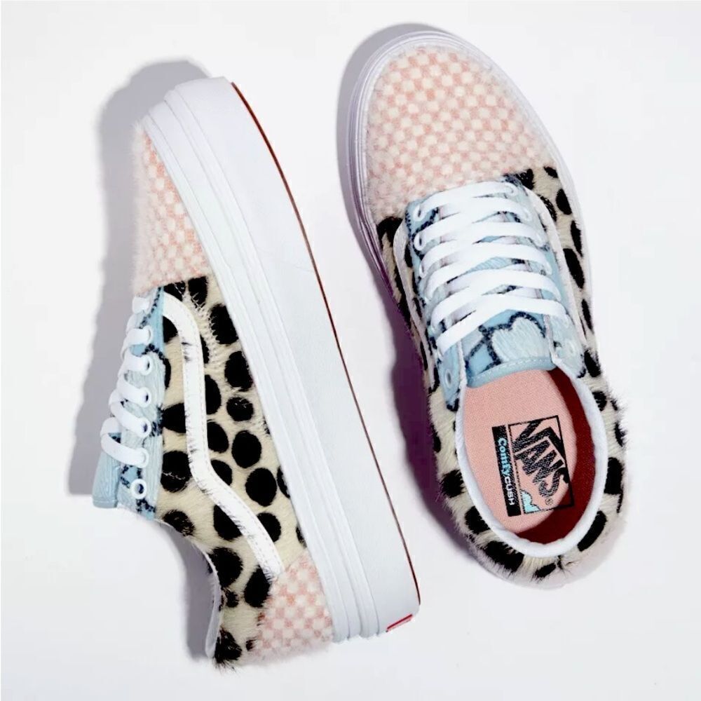 VANS Mixed Cozy Super ComfyCush Old Skool Skate Shoes Sneakers